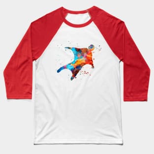 Man with wings in watercolor Baseball T-Shirt